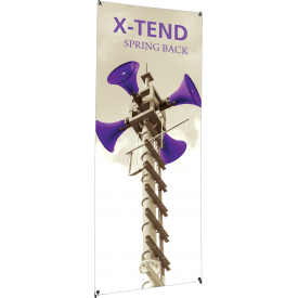 X-TEND 5 Spring Back Banner Stand - 33.5" Wide