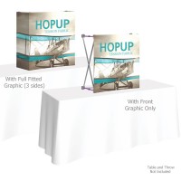 HopUp 2.5 ft. Straight Tabletop Tension Fabric Display