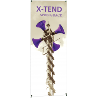 X-TEND 2 Spring Back Banner Stand - 27.5" Wide