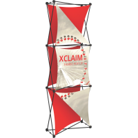 Xclaim 2.5ft. Wide Fabric Pop Up Display Banner Kit 04