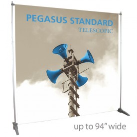 Pegasus Standard Telescopic Banner Stand - 94" wide