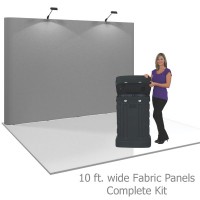 Coyote 10 ft Straight Pop Up Display - Fabric Panels Kit