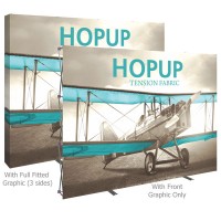HopUp 10 ft. Straight Full Height Tension Fabric Display