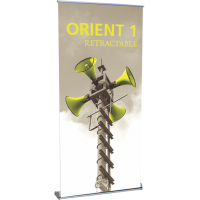 Orient 1000 Roll Up Retractable Indoor Banner Stand - 39.25" wide