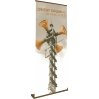 Orient Organic 850 Roll Up Retractable Indoor Banner Stand - 33.5" wide