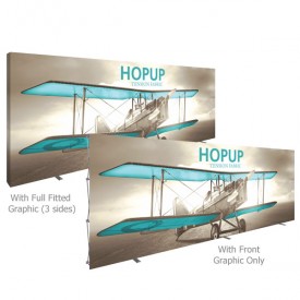 HopUp 20 ft. Straight Full Height Tension Fabric Display