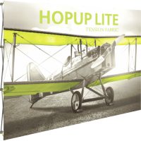 HopUp Lite 10 ft. Straight Full Height Tension Fabric Display