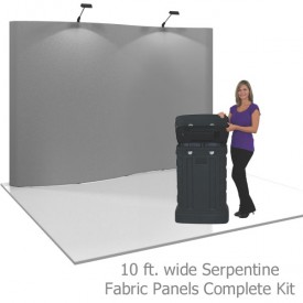 Coyote 10 ft Serpentine Pop Up Display - Fabric Panels Kit