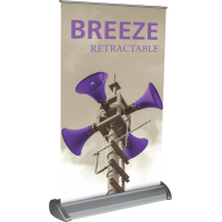 Breeze-2 Tabletop Roll Up Retractable Indoor Banner Stand - 11" wide