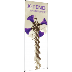 X-TEND 4 Spring Back Banner Stand - 31.5" Wide