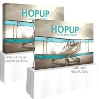 HopUp 7.5 ft. Straight Tabletop Tension Fabric Display