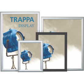 Trappa Poster Frame Displays - Quick Change Flip-Up Snap Edges