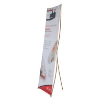 Bamboo X-Stand Banner Stand - 23.6" wide