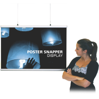 Poster Snapper Display Snap Frame  - Quick Change Flip-Up Snap Edges