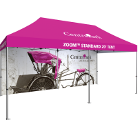 Zoom 20ft. PopUp Tent Kit - Printed Canopy and Full Wall
