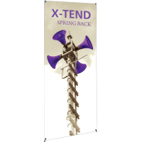 X-TEND 3 Spring Back Banner Stand - 31.5" Wide