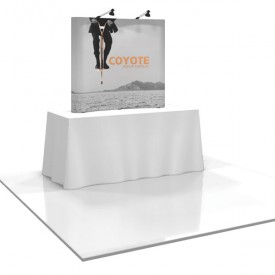 Coyote 5 ft Mini Tabletop Pop Up Display - Graphic Mural Complete Kit
