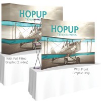 HopUp 7.5 ft. Curved Tabletop Tension Fabric Display