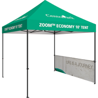Zoom 10 ft. PopUp Tent Kit - Printed Canopy & Half Wall Kit
