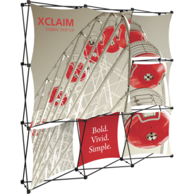 Xclaim 8ft. Wide Full Height Pop Up Display Kit 03