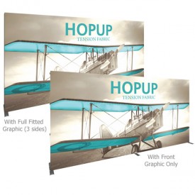 HopUp 15 ft. Straight Full Height Tension Fabric Display