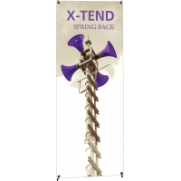 X-TEND 1 Spring Back Banner Stand - 23.6" Wide