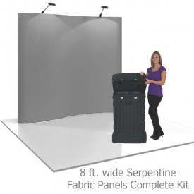 Coyote 8 ft Serpentine Pop Up Display - Fabric Panels Kit