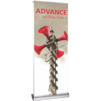 Advance 800 2-Sided Pull-Up Banner Stand - 31.5" wide