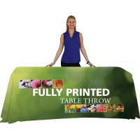 Full Color Printed Table Covers for 4, 6 and 8 ft. Table Sizes