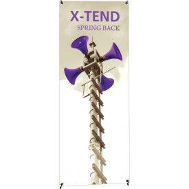 X-TEND 1 Spring Back Banner Stand - 23.6" Wide