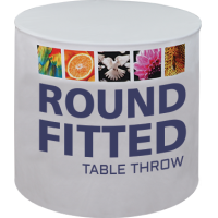 Round Fitted Full Color Dye-Sub Printed Table Covers