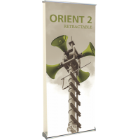 Orient 2 920 2-Sided Roll Up Banner Stand - 35.5" wide