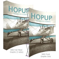 HopUp 8 ft. Curved Extra Tall Full Height Tension Fabric Display